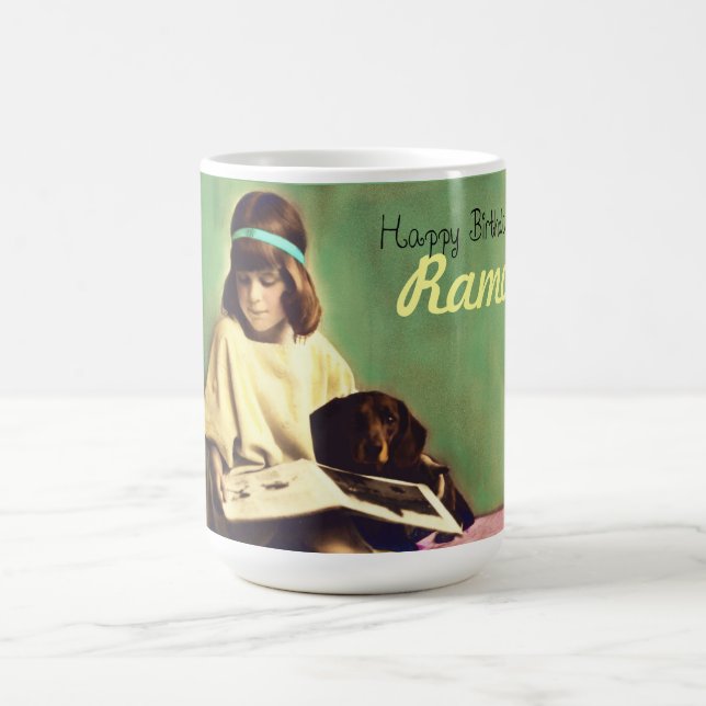 Wertvolle Moment-Dackelhundkaffee-Tee-Tasse Kaffeetasse (Mittel)