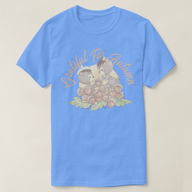 Wertvolle Momente dankbar für Herbst-Chipmunks T-Shirt (Design vorne)