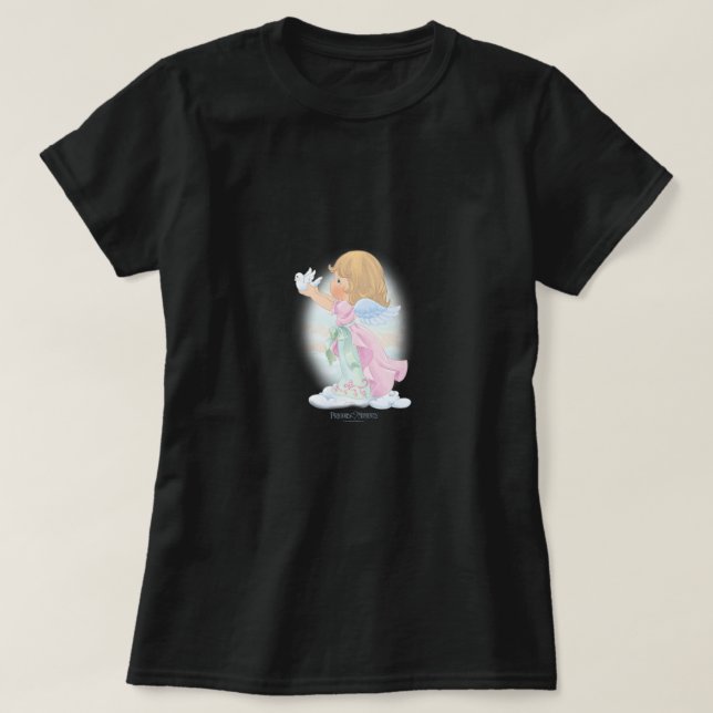 Wertvolle Momente Weihnachten Niedlicher Engel und T-Shirt (Design vorne)