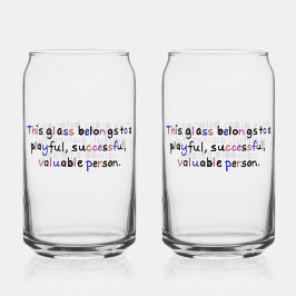 Wertvolle Person Glas