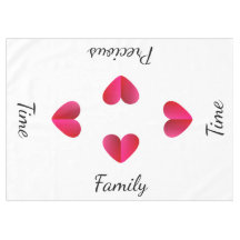 Wertvolle Pink-Herzen der Familie