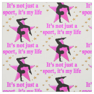 WERTVOLLE PINK STAR GYMNASTIK INSPIRATIONELLE QUOT STOFF