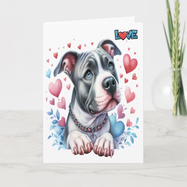 Wertvolle Pittie Card Karte (Vorderseite)