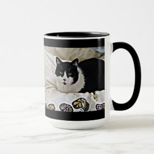 Wertvolle Schwarzweiss-Milokaffee-Tasse Tasse