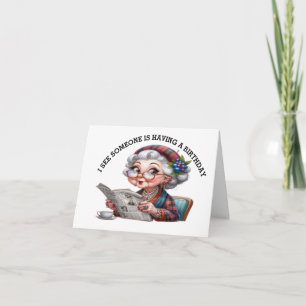 Wertvolle Senior Lady Geburtstag