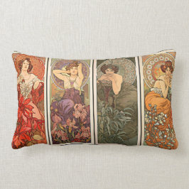 Wertvolle Stein-Kissen Alphonse Mucha Lendenkissen