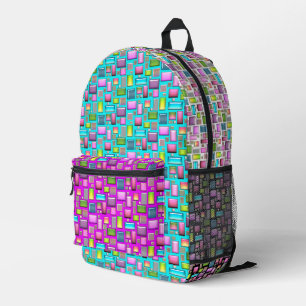 Wertvolle Steine und Perlmutt Bedruckter Rucksack