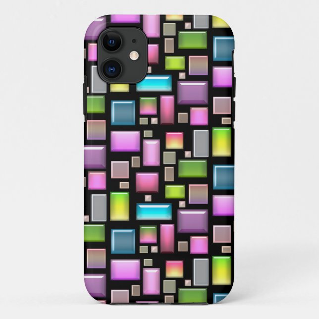 Wertvolle Steine und Perlmutt Case-Mate iPhone Hülle (Rückseite)
