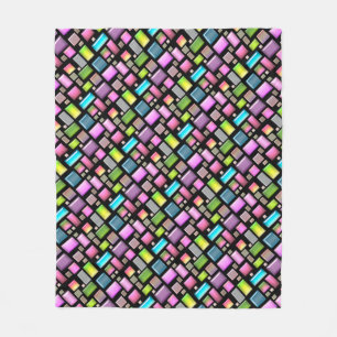 Wertvolle Steine und Perlmutt Fleecedecke