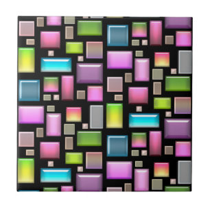 Wertvolle Steine und Perlmutt Fliese