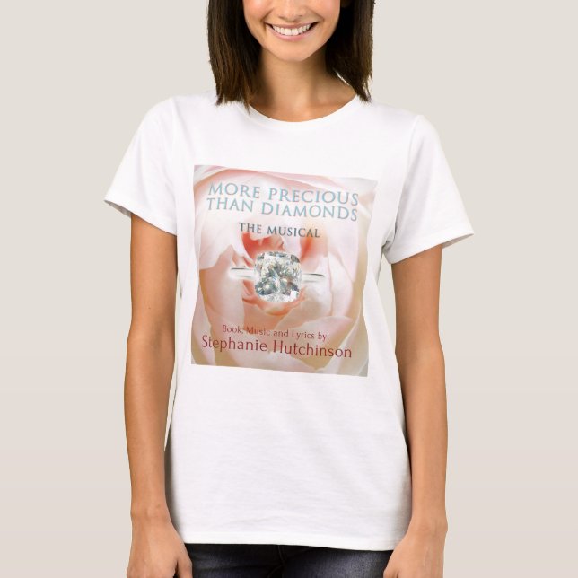 WERTVOLLER ALS DIAMANTEN: Das musikalische T-Stück T-Shirt (Vorderseite)