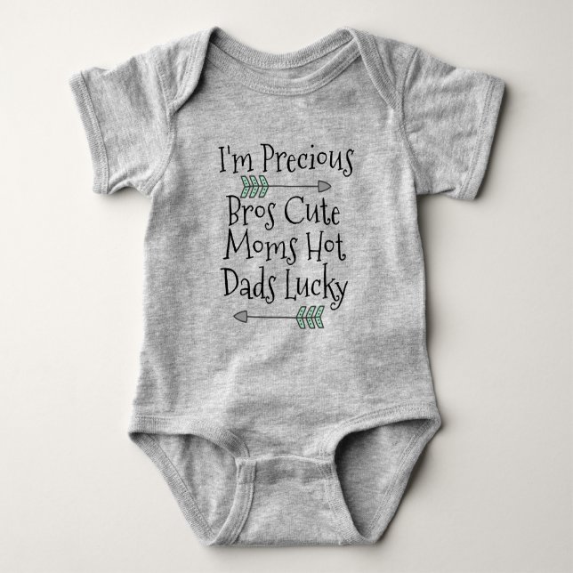 Wertvoller Baby Bodysuit Strampler (Vorderseite)
