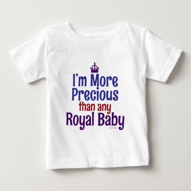 Wertvoller Royal Baby Funny Säugling Slogan Baby T-shirt (Vorderseite)