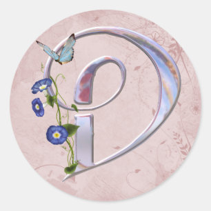 Wertvoller Schmetterling Initial D Runder Aufkleber