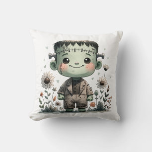 Wertvolles Baby Frankenstein mit Wildblumen   Nied Kissen