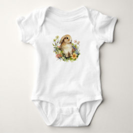 Wertvolles Bunny Rabbit im Kraut von Blume Baby Strampler