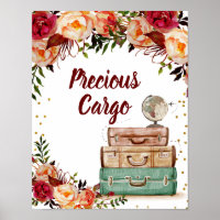 Wertvolles Cargo Sign Travel Brautparty Poster