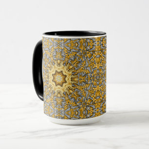 Wertvolles Metallgoldsilber-Vintages Kaleidoskop Tasse