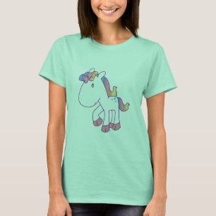 Wertvolles Regenbogen-Pony T-Shirt