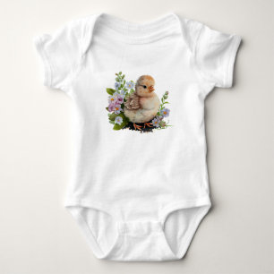 Wertvolles Wasserfarbenkuchen mit Blume Baby Strampler