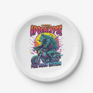 Werwolf-Apokalypse Pappteller