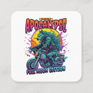 Werwolf-Apokalypse Quadratische Visitenkarte