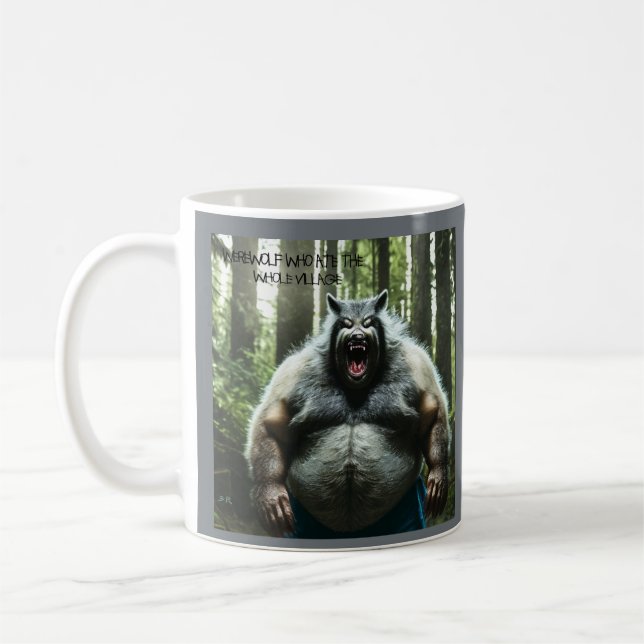 Werwolf, der das ganze Dorf mit Titel Tasse aß (Links)