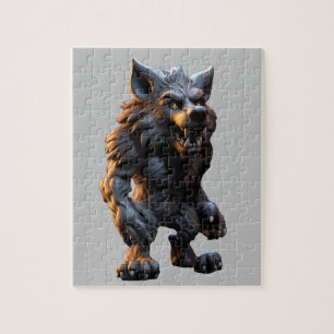 Werwolf-Figur-Steckerpuzzle