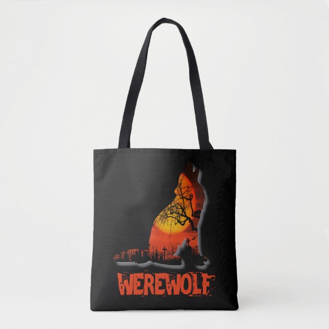 Werwolf Halloween    Tasche (Vorderseite)