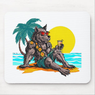Werwolf im Urlaub Mousepad
