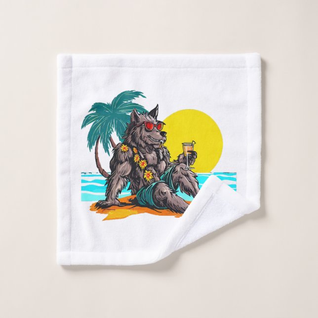 Werwolf im Urlaub Waschlappen (Waschlappen)
