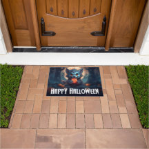 Werwolf isst Süßigkeiten Frohes Halloween