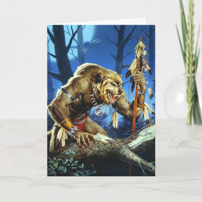 Werwolf Shaman vom Wald Karte (Vorderseite)