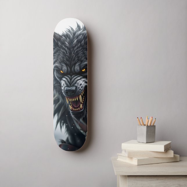Werwolf Skateboard (Wandkunst)