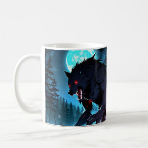Werwolf Transformation Tasse - Anime Halloween