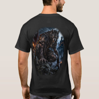 Werwolf unter dem Vollmond – Verlassene Burghalle T-Shirt