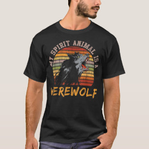 Werwolf Vollmond Vintage Werwolf T-Shirt