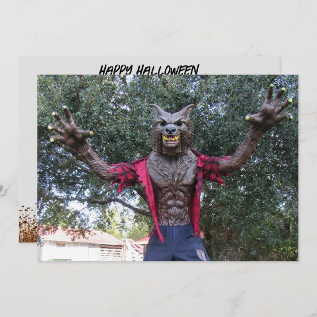 Werwolf / Wolf Man Postcard (Vorne/Hinten)