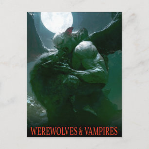 Werwölfe & Vampire - Dominanz Postkarte
