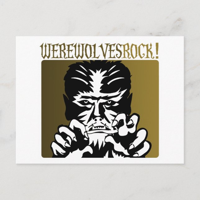 Werwolves Rock! 2 Postkarte (Vorderseite)