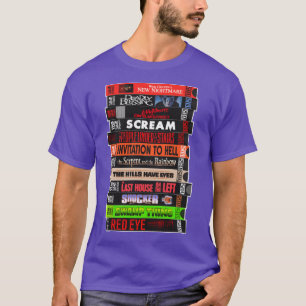 Wes Craven VHS Horrorfilme Stapel Familie Familie T-Shirt
