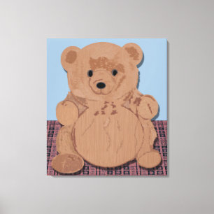 Wes T Bear Wrapped Canvas Leinwanddruck