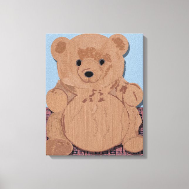 Wes T Bear Wrapped Canvas Leinwanddruck (Vorderseite)
