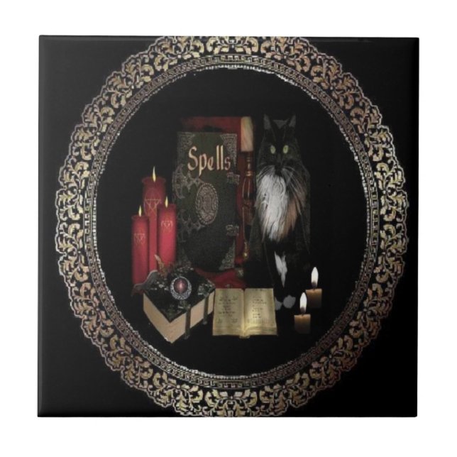 Wesensmerkmale der Wiccan Geschäftsfliese Fliese (Vorderseite)