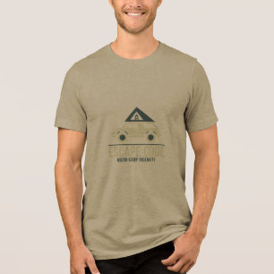 Wesentliche Autocamping-Ausrüstung für Mikro-Campi Tri-Blend Shirt