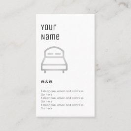 "Wesentliche" B&B Preis-Karten Visitenkarte