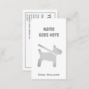 "Wesentliche" Hundewanderer-Visitenkarten Visitenkarte