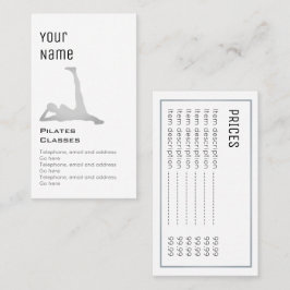 "Wesentliche" Pilates Preis-Karten Visitenkarte