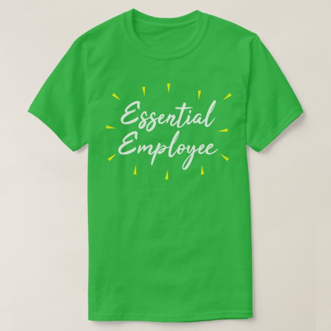 Wesentlicher Mitarbeiter 1 T-Shirt (Design vorne)