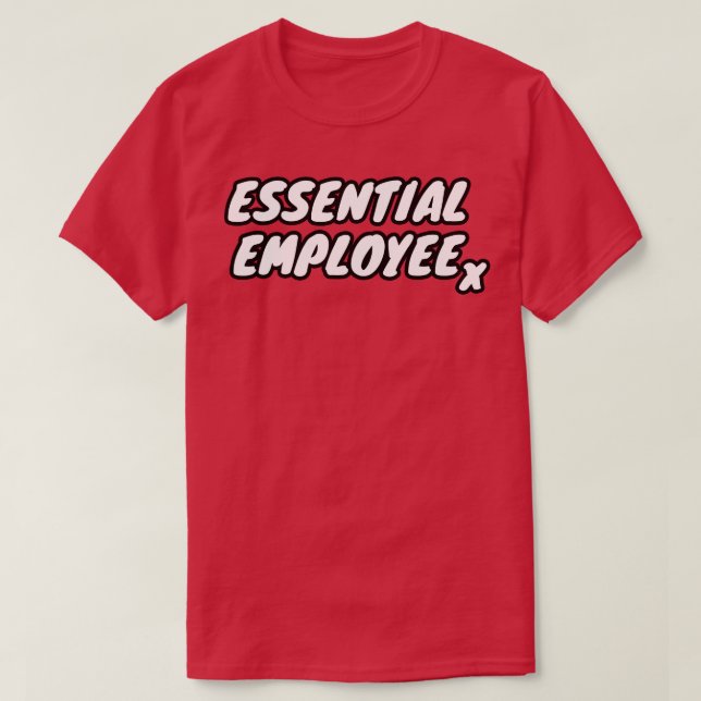 Wesentlicher Mitarbeiter T-Shirt (Design vorne)